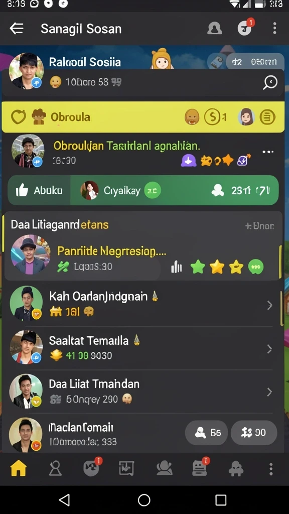 Antarmuka pengguna yang intuitif dan menarik.