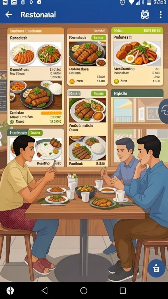 Momen seru saat bermain dengan teman-teman.