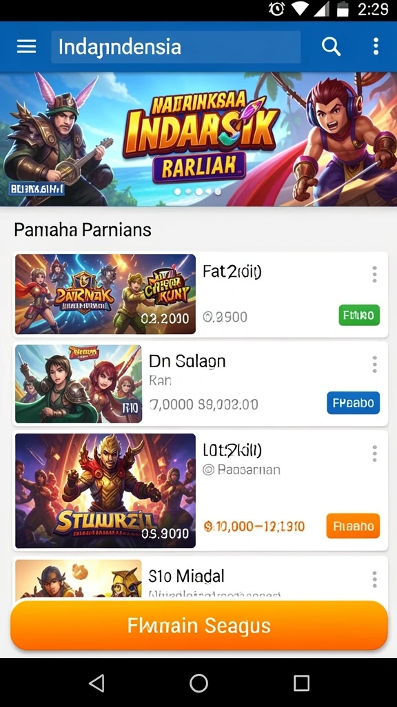 Tampilan antarmuka yang menarik dan user-friendly.
