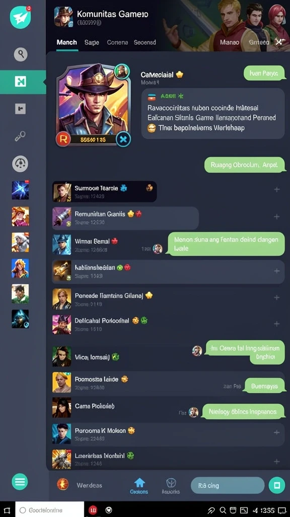 Screenshot menggambarkan promosi menarik yang tersedia untuk pemain.