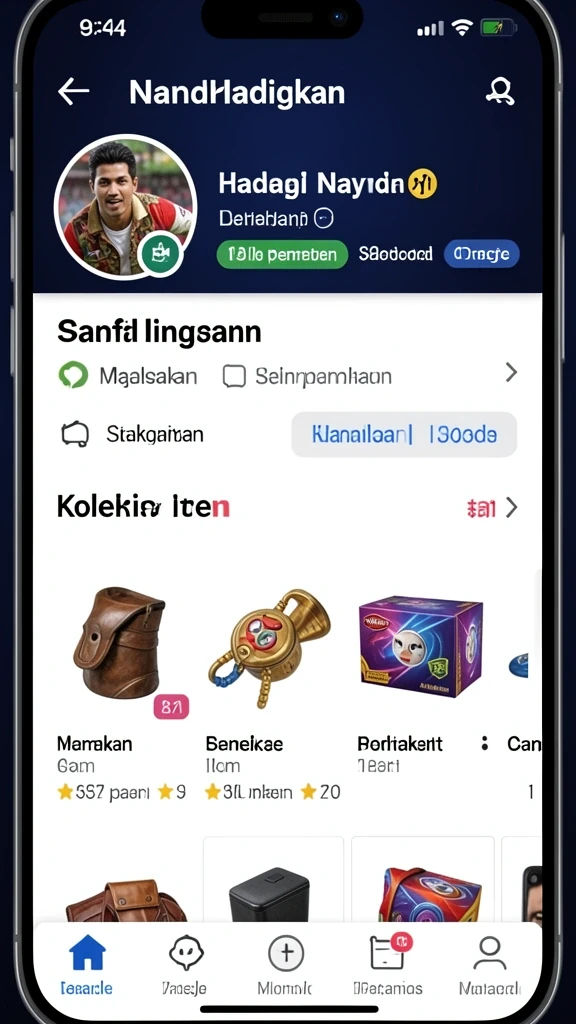 Screenshot menampilkan karakter yang telah di-upgrade.