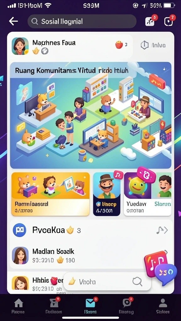 Komunitas aktif yang selalu siap membantu pemain baru.