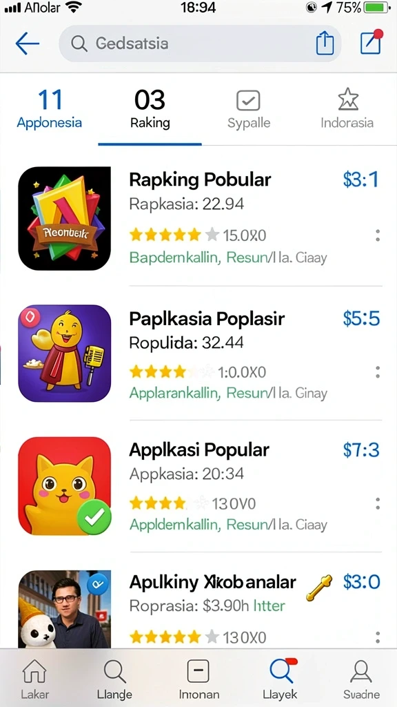 Beragam pilihan permainan yang menarik.