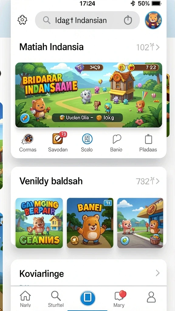 Tampilan antarmuka aplikasi yang ramah pengguna.