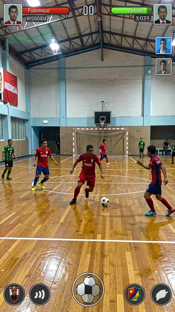 Pengaturan yang berwarna-warni dan menarik perhatian.