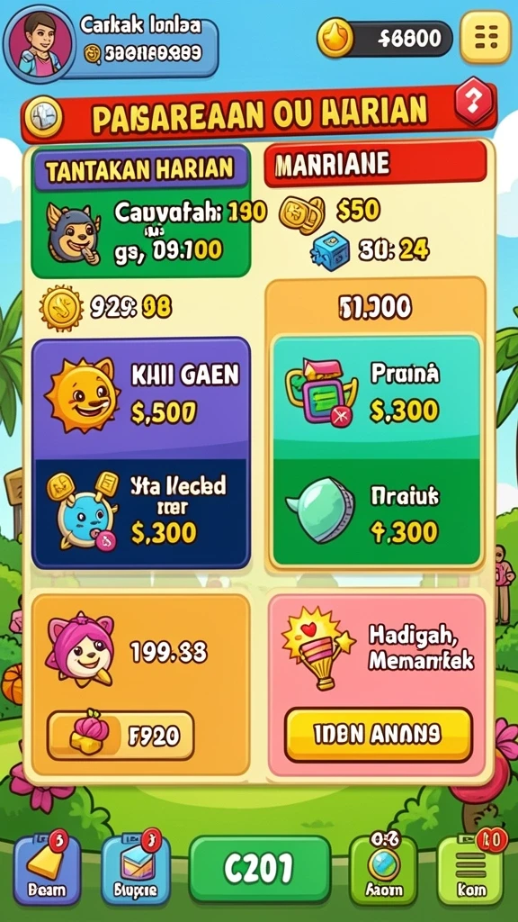 Tampilan antarmuka yang menarik dan modern.