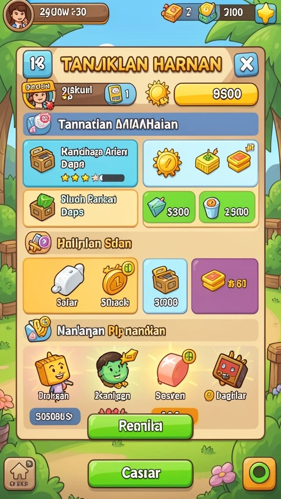 Beragam tantangan menarik di setiap level.