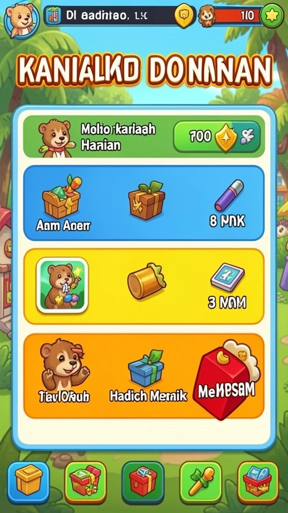 Screenshot fitur permainan slot yang seru dan beragam.