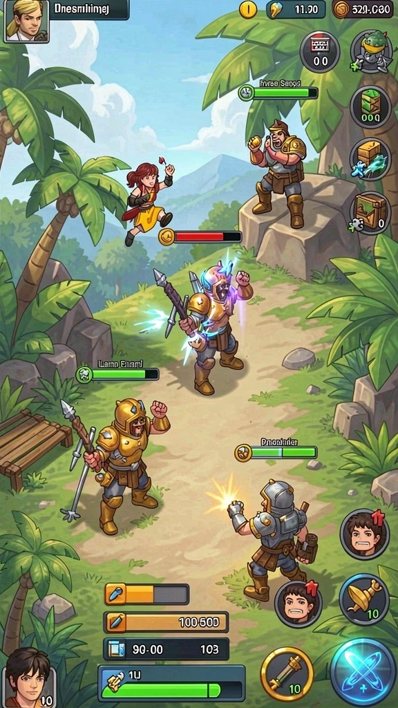 Karakter unik dengan skill yang berbeda.