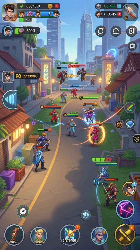 Mode multiplayer yang seru dan kompetitif.