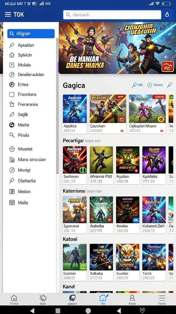 Screenshot LMBASLOT menunjukkan fitur bonus menarik yang tersedia.
