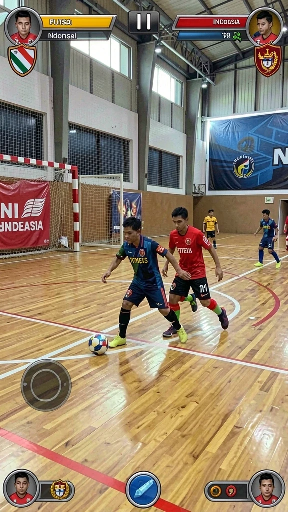 Tangkapan layar menunjukkan karakter utama dalam aksi.