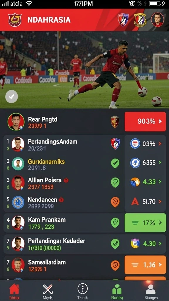 Desain antarmuka pengguna yang intuitif dan menarik.