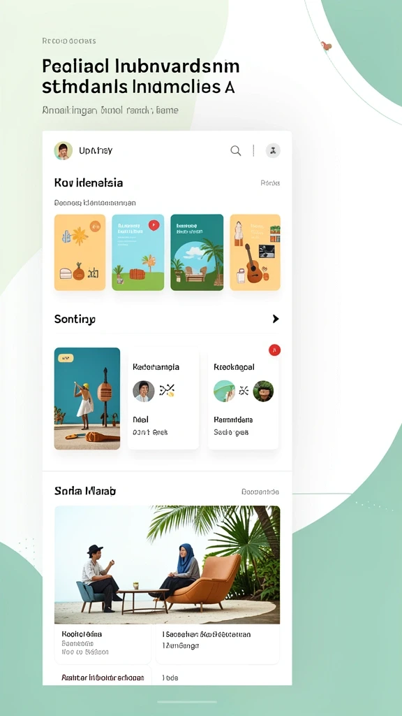 Menu permainan yang beragam dan penuh warna.