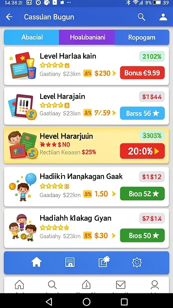 Tampilan antarmuka yang user-friendly dan menarik.