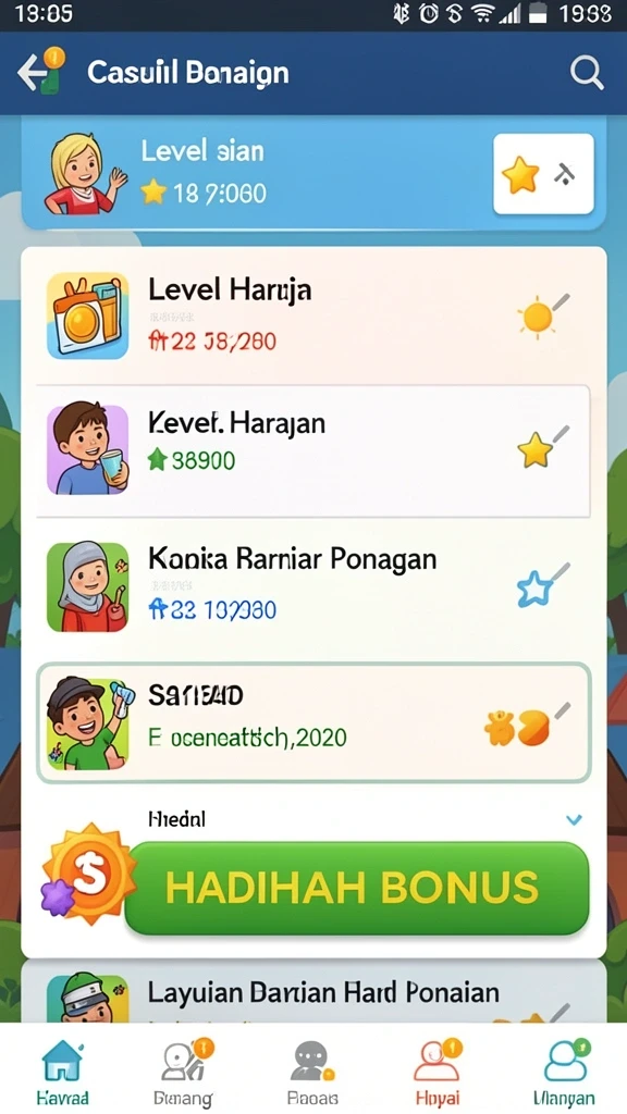 Berbagai karakter menarik untuk dipilih dan dimainkan.