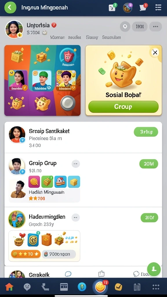 Tampilan antarmuka yang ramah pengguna pada PP7SLOT.