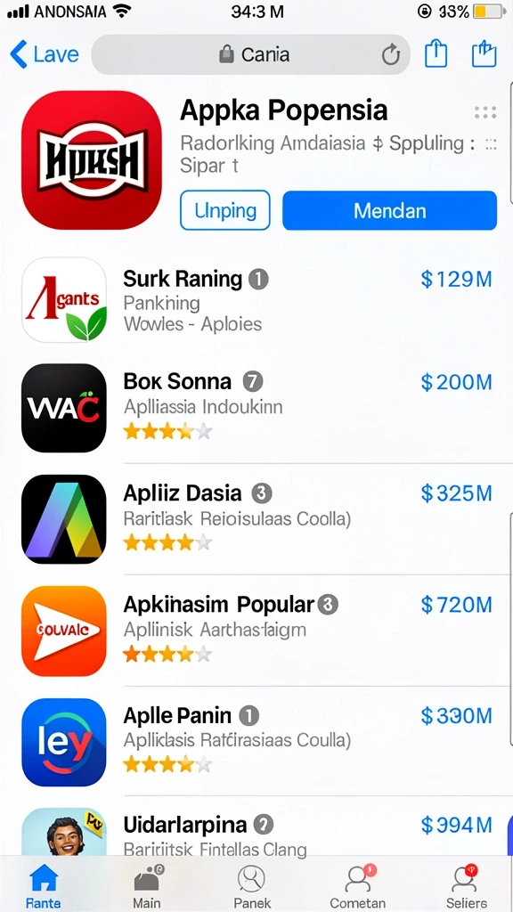 Tangkapan layar ketiga menampilkan menu kustomisasi karakter yang menarik.