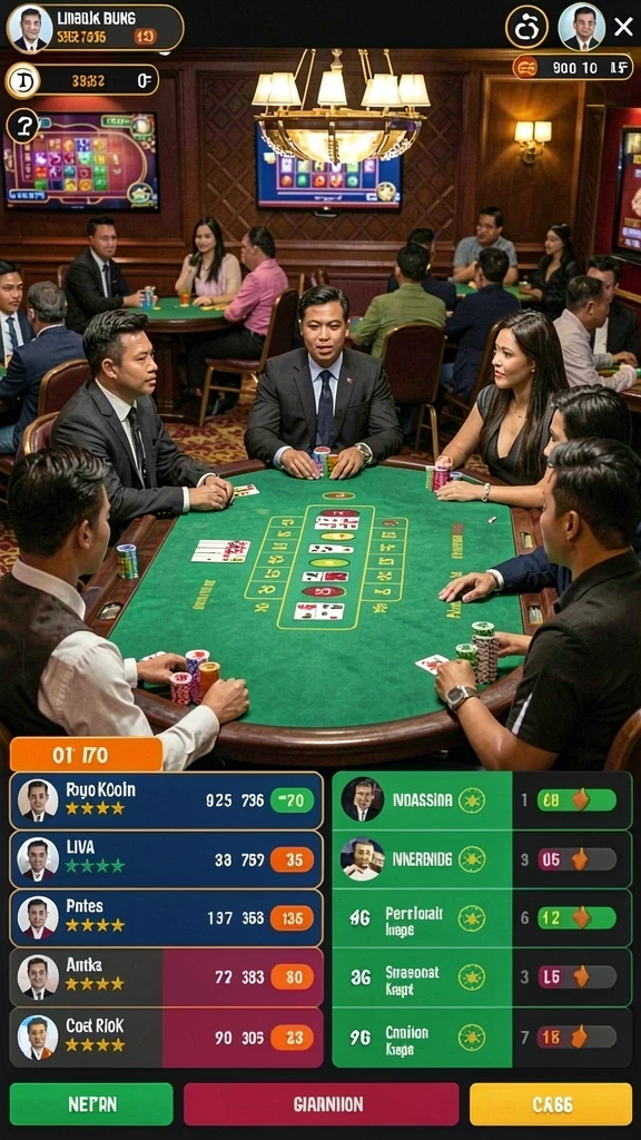 Sistem karakter dengan kemampuan unik yang menarik.