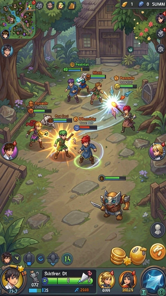 Momen multiplayer seru saat bermain bersama teman.