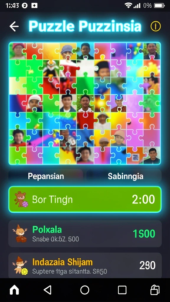 Screenshot menunjukkan permainan slot yang menarik.