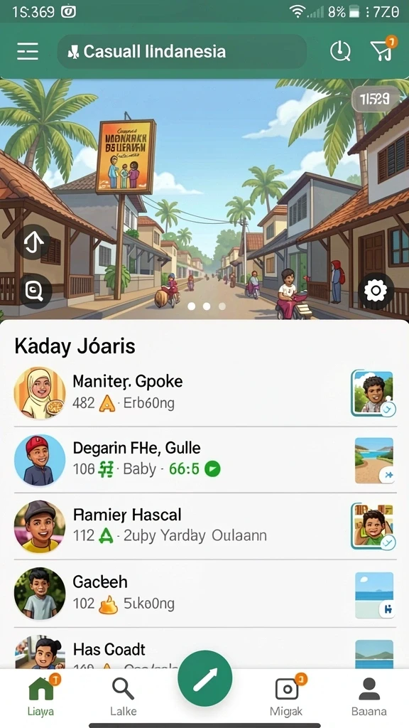Tangkapan layar menampilkan antarmuka utama game yang menarik.