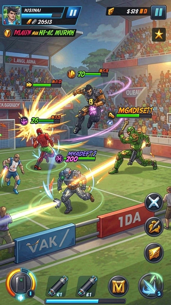 Screenshot ini menunjukkan aksi gameplay yang mendebarkan dan menantang.