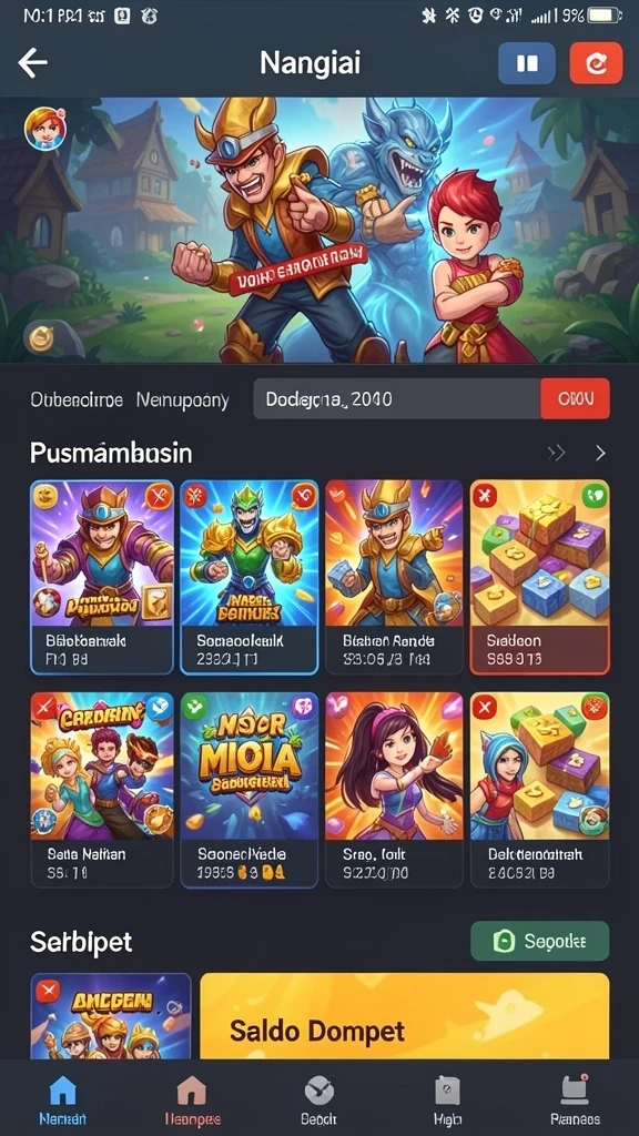 Menampilkan fitur tantangan harian yang seru dan menantang.
