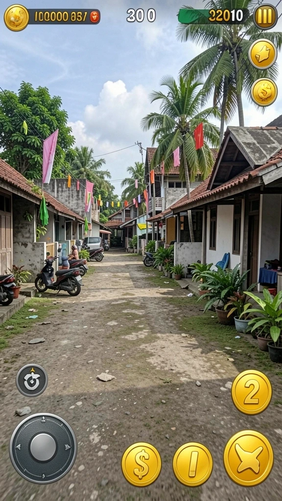 Tampilan karakter utama yang keren dan menarik.