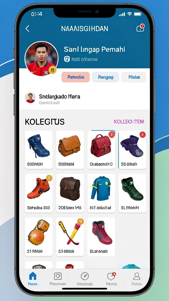 Tampilan menu utama yang menarik dan mudah dinavigasi.