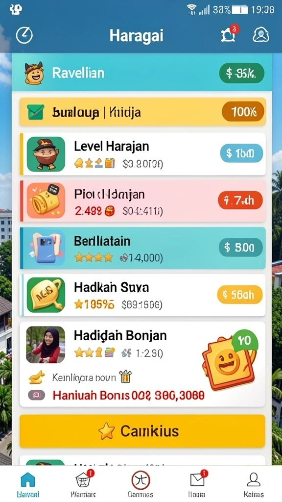 Tampilan awal aplikasi yang menarik dan modern.